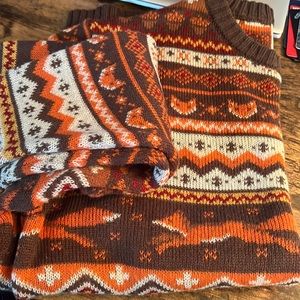 KJP Fox Sweater | Cozy Cabin Sweaters | Kiel James Patrick | Size L